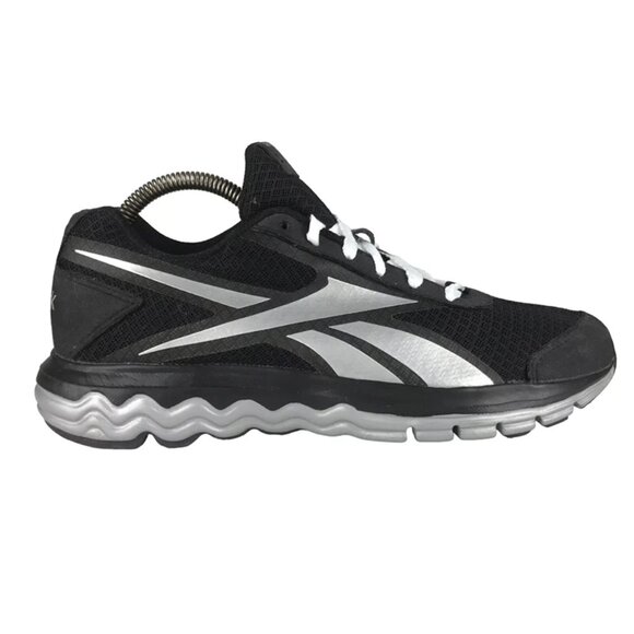 Reebok Mens Black Gray Fuelfoam J90038 Low Top‎ Running Shoes Size US 8.5 - Picture 1 of 9